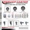 Service Caster 3 Inch Semi Steel Wheel Swivel 58 Inch Threaded Stem Caster with Brake SCC SCC-TS20S314-SSS-TLB-58212 - alternate 4
